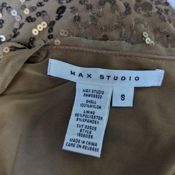 Vintage 90's Y2k Sequin Cowl Neck Mini Dress - Picture 5 of 6